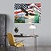 TOCARE 5D Diamond Painting Kits for Adults 20x14Inch Round Full Drill Diamond Art Kit for Adults Teens God Bless USA Independence Day Liberty