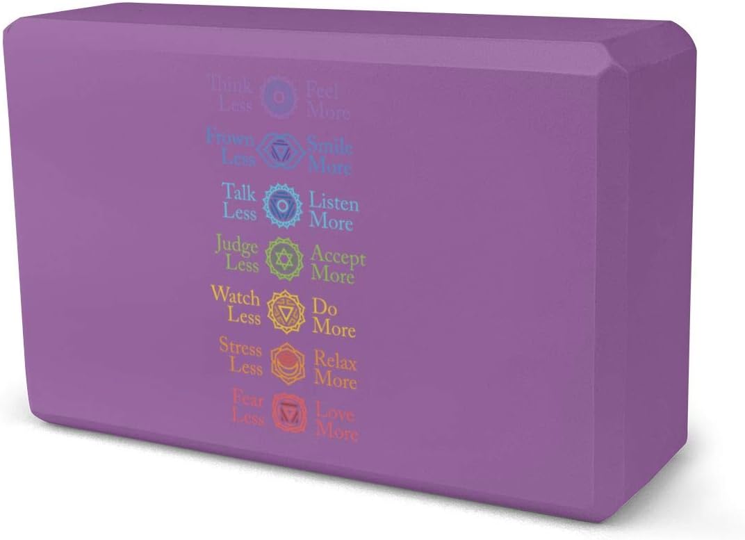 Seven Chakras, Seven Life Predictions Yoga Block EVA Foam Block Pilates Non-Slip