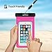 DBPOWER Universal Waterproof Dry Case for Smartphones - Magenta