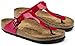 Birkenstock 'Gizeh' Women's Birko-Flor T-Strap Thong Sandal, Tango Red