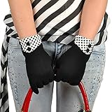 Beautyvan， Women Fashion Touch Screen Winter Warm Wrist Mittens (Black)