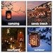 Walensee Solar Lantern Lights Dancing Flame Waterproof Outdoor Hanging Lanterns Solar Powered Umbrella LED Night Light Dusk to Dawn Auto On/Off Landscape Decorative for Garden Patio Yard Path 2 Pack