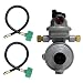 Fairview RV Camper LP Propane 2 Stage Automatic Regulator with 2 x 15 QCC Acme Pigtails primary
