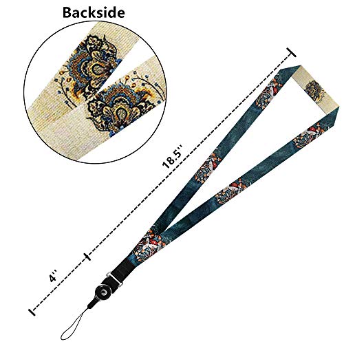 Crimmy Detachable Cell Phone Neck Lanyard, Universal, Double Sided Neck Strap Band Lanyards for Camera, Cell Phone, iPod, USB, Flash Drive (Blue)