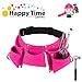 YITOOK Kids Tool Belt Adjustable Children's Carpentry Tool Candy Pouch Heavy Duty Child's Construction Tool Apron for Costumes Dress Up Role Play(Pink)