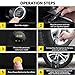 Car Air Pump Tire Pump - Air Portable Compressor Tire Inflator - Portable Air Compressor for Car - Tire Inflator Air Compressor Pump - Automatic Pump for Car Tire & other Inflatables