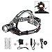 [1800Lumens 5 Modes Zoomable] LED Headlight / Headlamp, Bright Headlamp for Hunting / Fishing/ Riding/ Camping /Walking the Dog; Powered By Rechargeable 18650 Batteries (Included) + A Car Charger (2157 Headlamp)