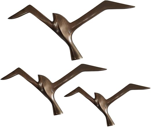 Gaviota Colgante Pared Metal Flying Bird Escultura Decoracion