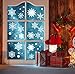 Christmas Snowflakes Window Clings 294pcs Christmas Decorations White Winter Wonderland Snowflake Stickers Decal Holiday Frozen Theme Party Ornaments Supplies for Windows Glass Doors
