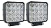 SUCOOL 2pcs one pack 4 inch square 48w led work light off road Flood lights truck lights 4x4 off road tractor jeep work lights fog lamp For Jeep Cabin/Boat/SUV/Truck/Car/ATV/automative/ 10-30V