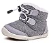 BMCiTYBM Baby Snow Boots Boys Girls Winter Infant Shoes Anti-Slip 6 9 12 18 24 Months Faux Fur Grey Size 12-18 Months Toddler