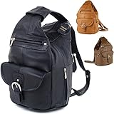 Women's Genuine Lather Convertible Backpack Shoulder Bag