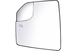 DUZFOREI FL3Z17K707L Side Heated Mirror Glass, Left or Right, Replacement for Ford F150 2015-2020, Side View Convex Mirror Gl