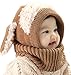 Bienvenu Toddler Hat Scarf Earflap Hoodie, Coffee, One Size