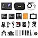 Apexcam 4K Action Camera 16MP Underwater Waterproof Camera 40M 170°Wide-Angle WiFi Sports Camera with 2.4G Remote Control with 2 Batteries 2.0'' LCD Ultra HD and Mounting Accessories Kit