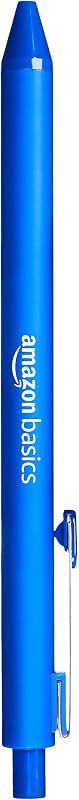 Druckkugelschreiber, Soft-Grip, Wischfest, Ideal für Schule und Büro, Blau, 12er-Pack