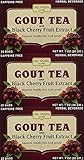 Only Natural Gout Tea Black Cherry Fruit Extract Bags, 20 Count (One Color, Pack of 3)
