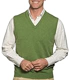 Wool Overs Men's Lambswool V Neck Sweater Vest