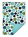 Ritz Polka Dot Reversible Absorbent Microfiber Dish Drying Mat, 21-inch by 14-inch, Ocean Blue