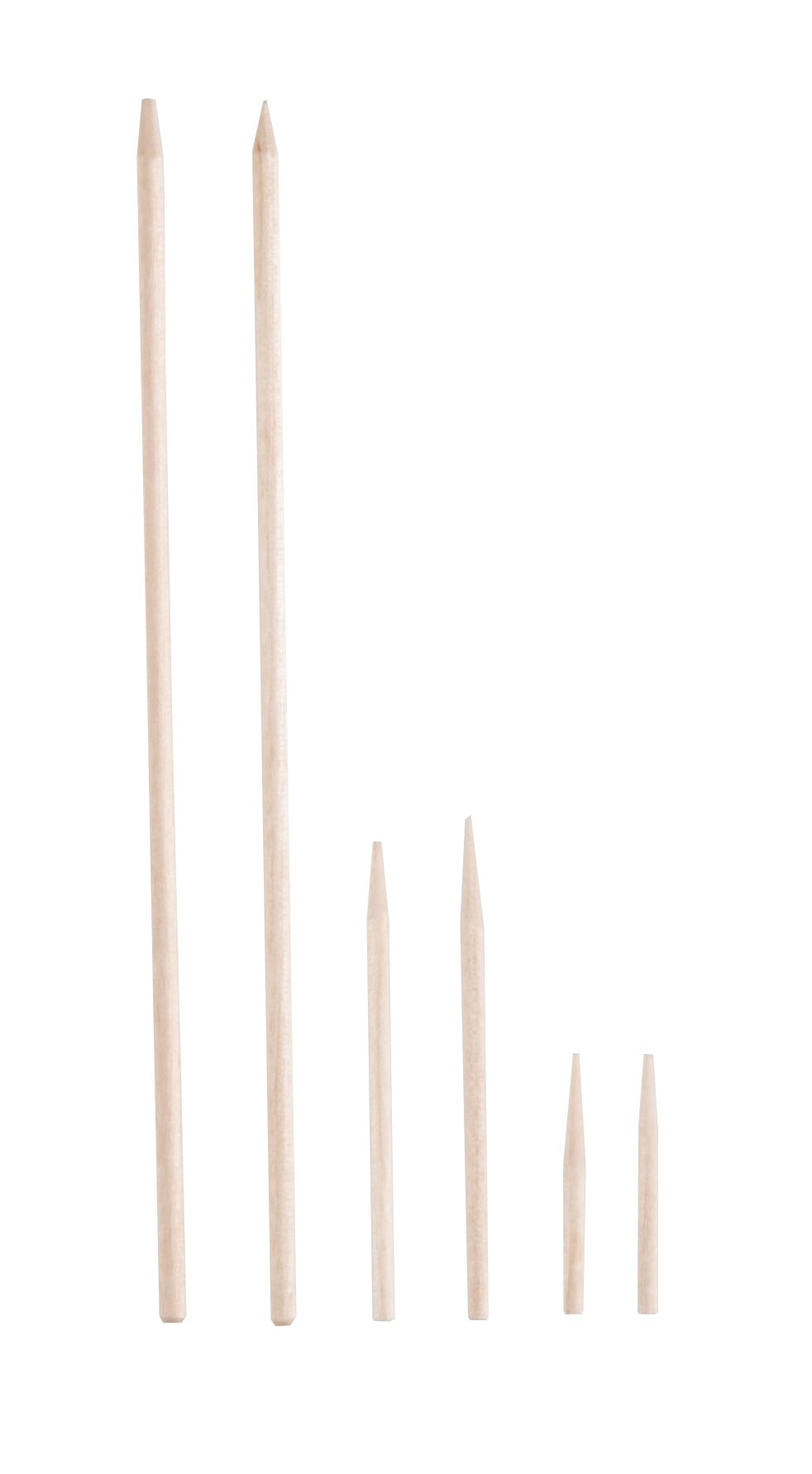 Heathrow Scientific smartPick HD120013 Large Inoculation Wooden Pick, Semi Point, 152.4 mm Length (Pack of 500)
