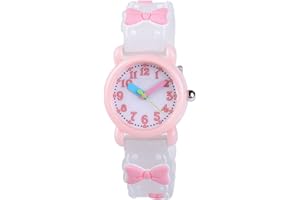 Venhoo Kids Watches 3D Cute Cartoon Waterproof Silicone Children Toddler Wrist Watches Time Teacher Gifts for 3-10 Ages Girls Boys Little Child