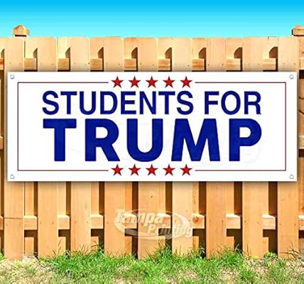 Amazon Com Students For Trump 13 Oz Heavy Duty Vinyl Banner Sign