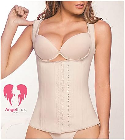 Angel Lines Waist Trainer Corset - Shape Compression Vest for Slim Body - Beige-M