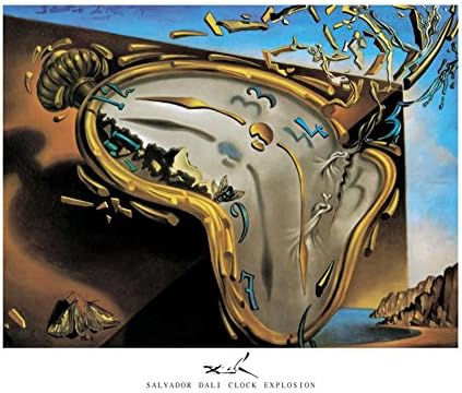 Soft Watch at the Moment of First Explosion, c.1954 Poster by Salvador Dalí 28 x 22in with Poster Hanger