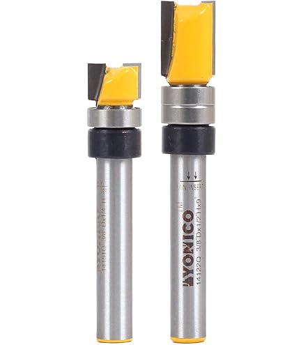 YONICO Router Bits 1/4-Inch Inner Diameter Shank Bearing 5/8-Inch