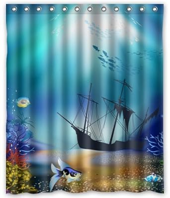 Amazon Com Outlet Seller Custom Boat Under The Sea Shower Curtain