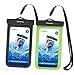 MoKo Waterproof Phone Pouch Holder [2 Pack], Underwater Cellphone Case Dry Bag with Lanyard Armband Compatible with iPhone 13/13 Pro Max/iPhone 12/12 Pro Max/11 Pro Max, X/Xr/Xs/SE 3, Samsung S21/S10