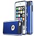 ULAK iPod Touch 7 Case, iPod Touch 6 Case, Slim Fit Dual Layer Hard PC Back+TPU Shockproof Interior Protective Case Cover for Apple iPod Touch 5th/6th/7th Generation, Navy Blue/Black