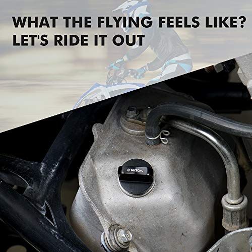 NICECNC Black Titanium Engine Oil Level Dipstick Compatibel met Yamaha Raptor 700 Raptor 700R YFM700 YFM700R 2011-2020… - Image 3