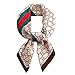 K-Elewon Silk Feeling Scarf Women's Medium Square Satin Hair Scarf 27.5 x 27.5 inches SK070-A