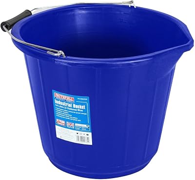 Faithfull 14 Litre Blue Industrial Builders Bucket Heavy Duty Weather Resistant