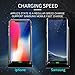 Fast Wireless Charger ivolks Leather Cordless CellPhone Rapid Charger With Receiver Portable QI Charging Stand Pad for for Apple iPhone X/8/8Plus/7/7 plus/6s/6s Plus/6/6 plus/5s/SE,Samsung Galaxy etc