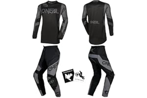MX Outfit O'Neal Element Racewear Men Protective Pants Jersey riding bundle motocross dirt bike combo set