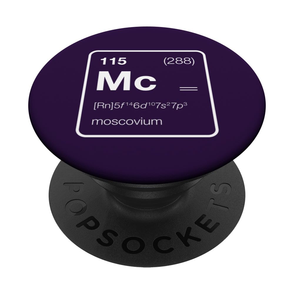 Element 115 / Moscovium Periodic Table Design PopSockets Swappable PopGrip