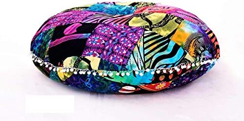 Aakarshan 32" Mandala Floor Pillow Cushion Seating Throw Cover Hippie Decorative (Multicolor)