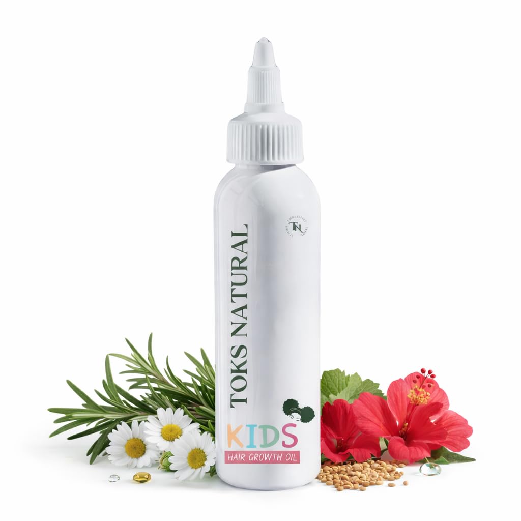 Kids Hair Growth Oil – Hair Growth Elixir | Natural Ayurvedic Hair Oil for Children’s Scalp, Edges & Hair Strengthening – 120ml