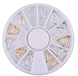 Nail Art Metal Slice Stickers Design Decoration Wheel for Nail Art