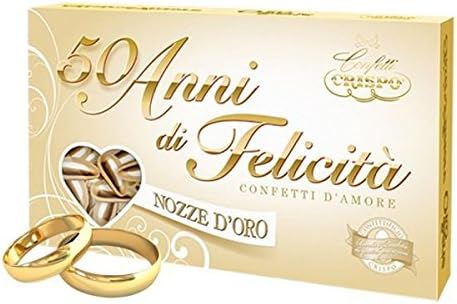 Rocard Confetti Crispo 50 Anni Di Felicita Nozze D Oro 500gr Amazon It Alimentari E Cura Della Casa