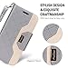 ProCase Galaxy Note 8 Wallet Case, Flip Kickstand Case with Card Slots Mirror Wristlet, Folding Stand Protective Cover for Galaxy Note 8 2017 -Grey