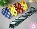 Tie Costume Striped Necktie Halloween Cosplay Party Supplies Accessories for Kids and Adults (Yellow)