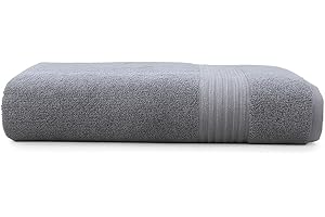 MILARA CREATIONS Milara Turkish Luxurious Extra Large Cotton Bath Sheet | Premium Bath Sheet Towels Ultra-Soft, Highly Absorbent, Durable | Anthracite (Dark Gray) Plush Bath Sheets, (35x70 Inches)