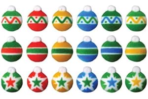 Mini Ornaments Christmas Sugar Decorations Cookie Cupcake Cake 12 Count by N/A