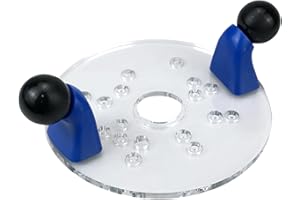 Trimming Router Base Clear Acrylic Base Plate Router Plate with Double Handles for Carpentry Easy Installation Stability Enha