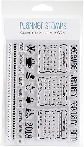 SRM Stickers Winter Plans Planner Clear Stamp