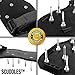 scuddles Lawn Aerator Shoes, 3 Straps Heavy Duty Spike Aerating Sandals for Soil with Adjustable Straps - Sturdy Universal Size, Men Women NO Assembly Needed Use Straight Out of Box