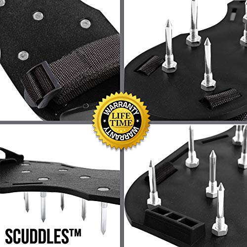 Scuddles Lawn Shoes NEW 2019 - 3 Straps Heavy Duty Spike Aerating Sandals for SOI - Airators for Lawns - Outdoor Aerator - Lawn Airrators Shoes - Yard Aireators - Image 3